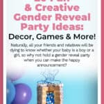 20 Fun & Creative Gender Reveal Party Ideas: Decor, Games & More! 14