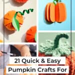 21 Quick & Easy Pumpkin Crafts For Kids To Make 1