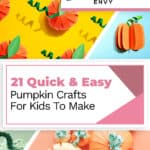 21 Quick & Easy Pumpkin Crafts For Kids To Make 3