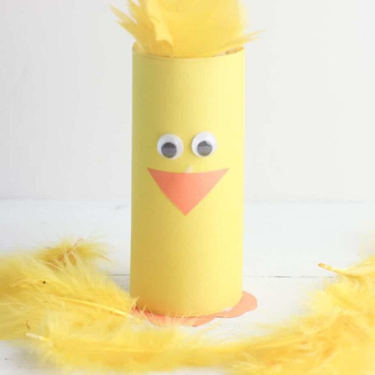 Image for Easy & Quick Toilet Paper Roll Peeps Craft That Are Adorable