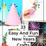 23 Easy And Fun New Years Crafts For Kids 1