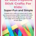 25 Best Popsicle Stick Crafts For Kids: Super-Fun and Simple 14
