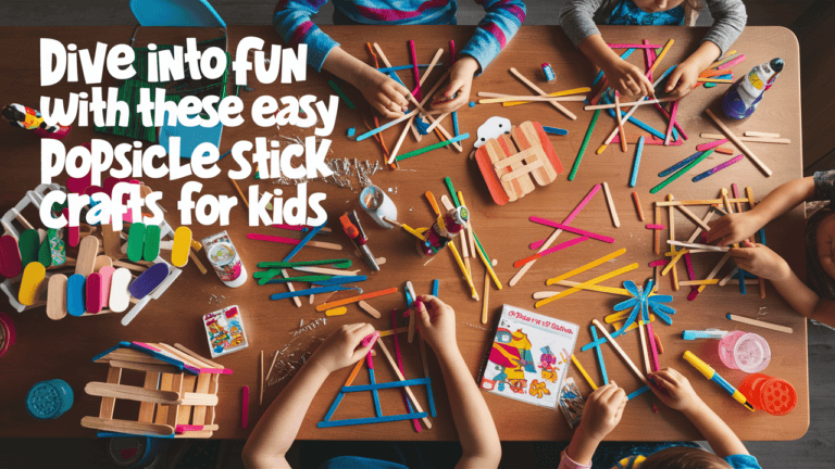 Dive into Fun with These Easy Popsicle Stick Crafts for Kids