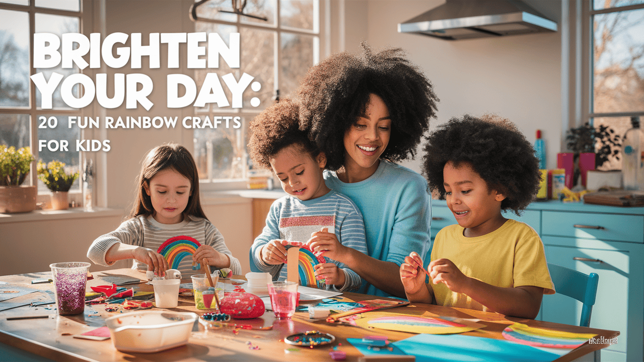 Brighten Your Day: 20 Fun Rainbow Crafts for Kids 2