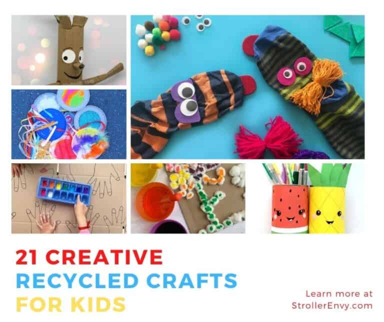 21 Recycled Crafts For Kids