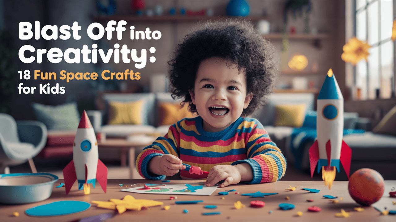 Blast Off Into Creativity: 18 Fun Space Crafts for Kids 2