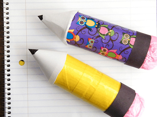 Image for Cardboard Roll Duck Tape Pencil Craft