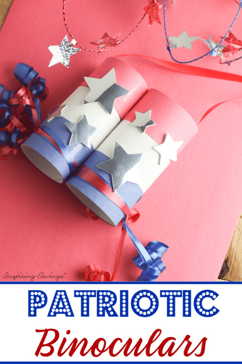 Image for DIY Patriotic Fireworks Binoculars - Made From Toilet Paper Tubes