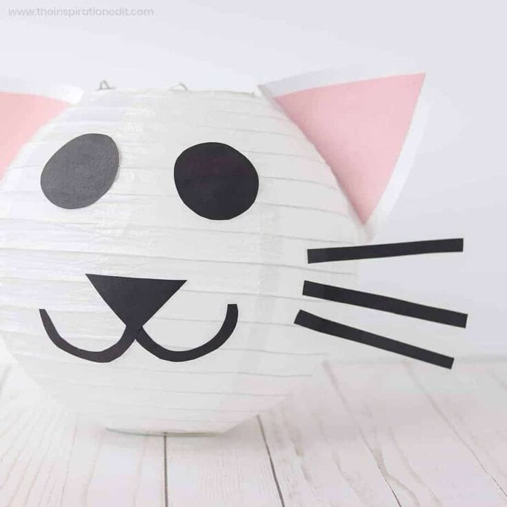 Image for Easy DIY Paper Lantern Cat Head Craft