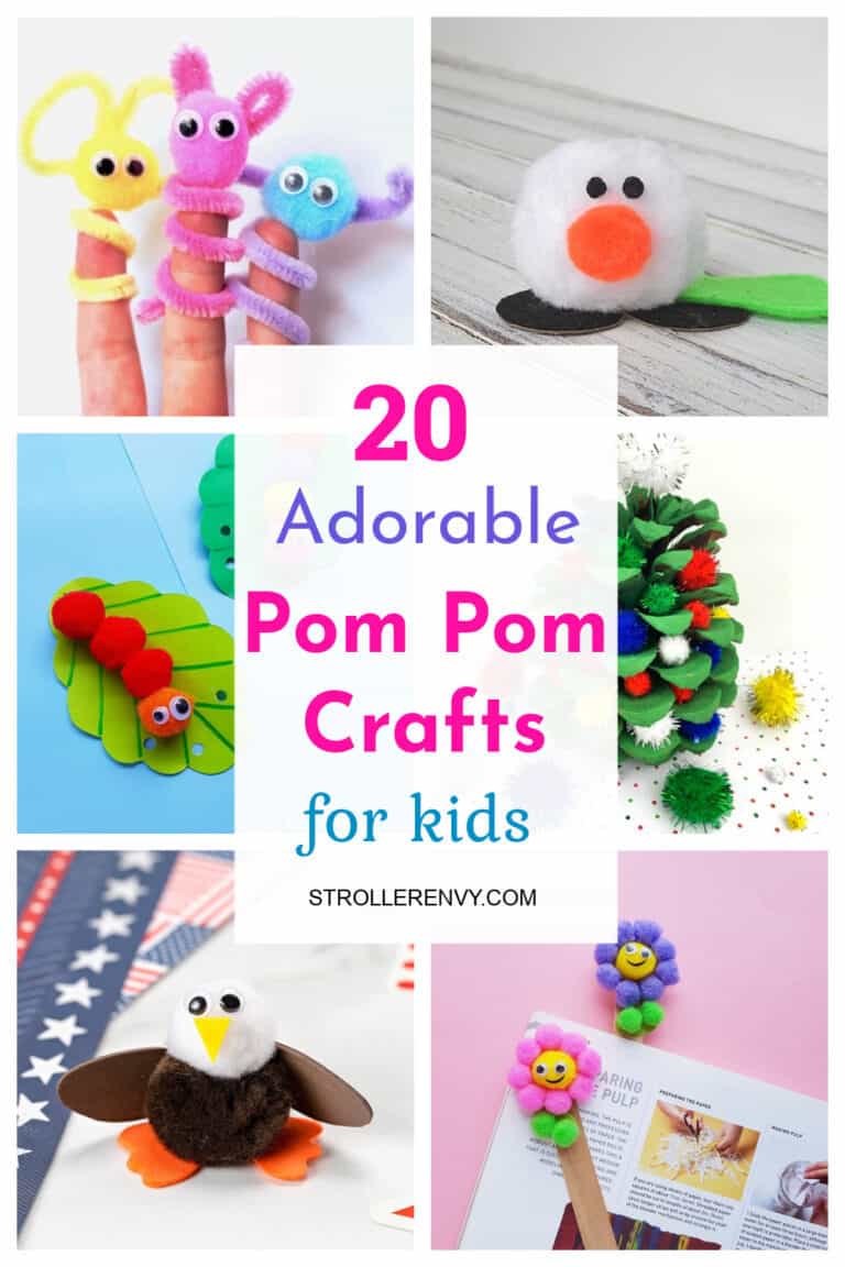20 Adorable Pom Pom Crafts for Kids that Super Easy and Fun