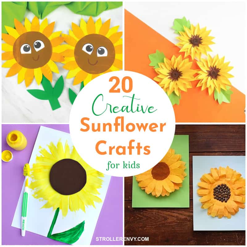 20 Creative Sunflower Crafts for Kids that are Easy and Fun