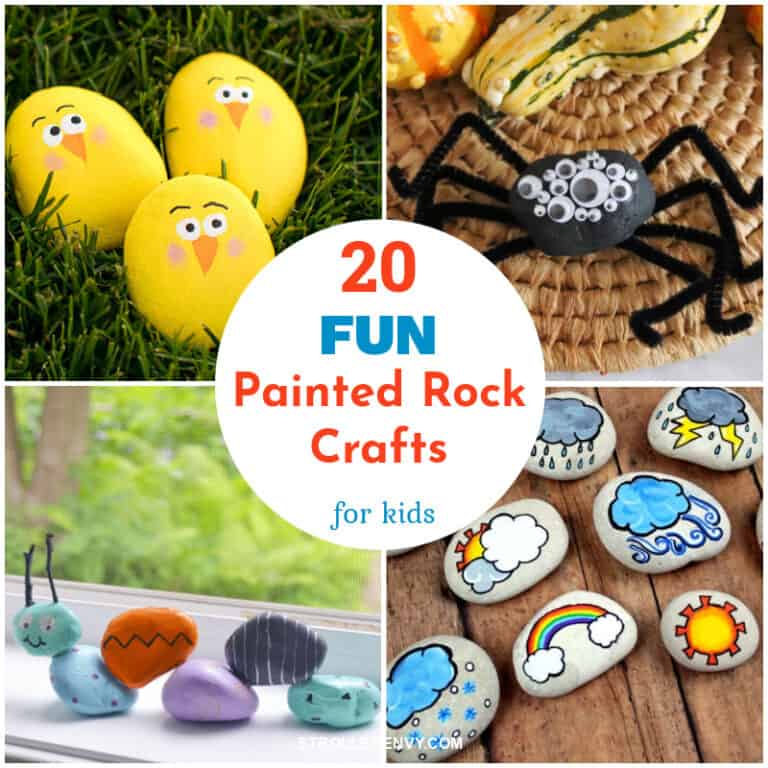 20 Fun Painted Rock Crafts for Kids