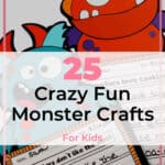 25 Crazy Fun Monster Crafts for Kids That Are Super Adorable 3