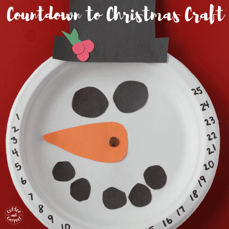 Image for Christmas Countdown Calendar Snowman Craft 