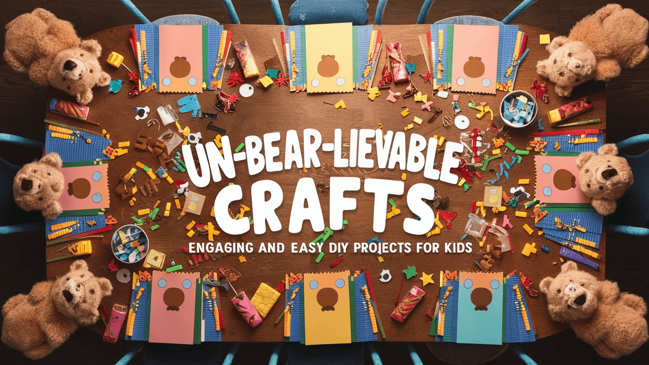 Un-BEAR-lievable Crafts: Engaging and Easy DIY Projects for Kids 1