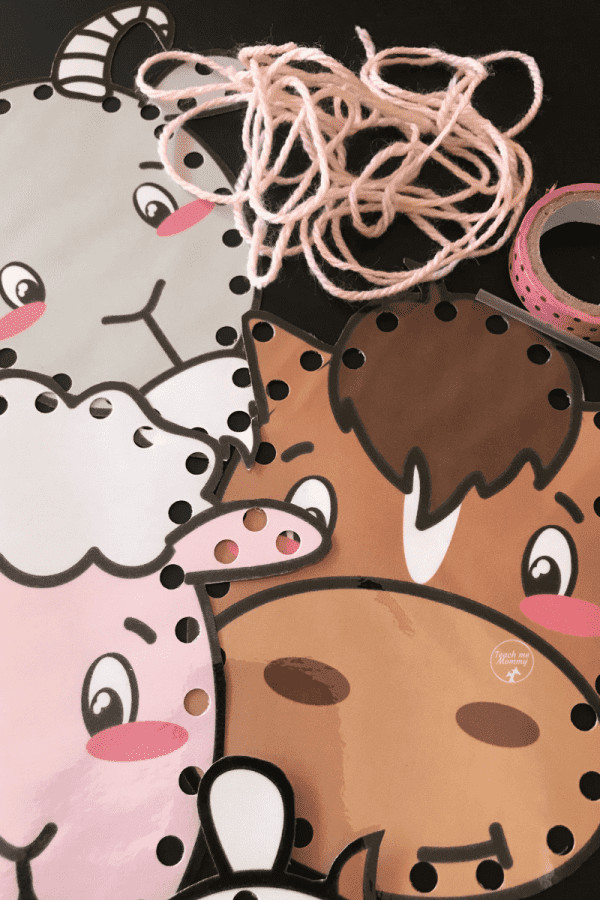 Image for Farm Animal Lacing Cards
