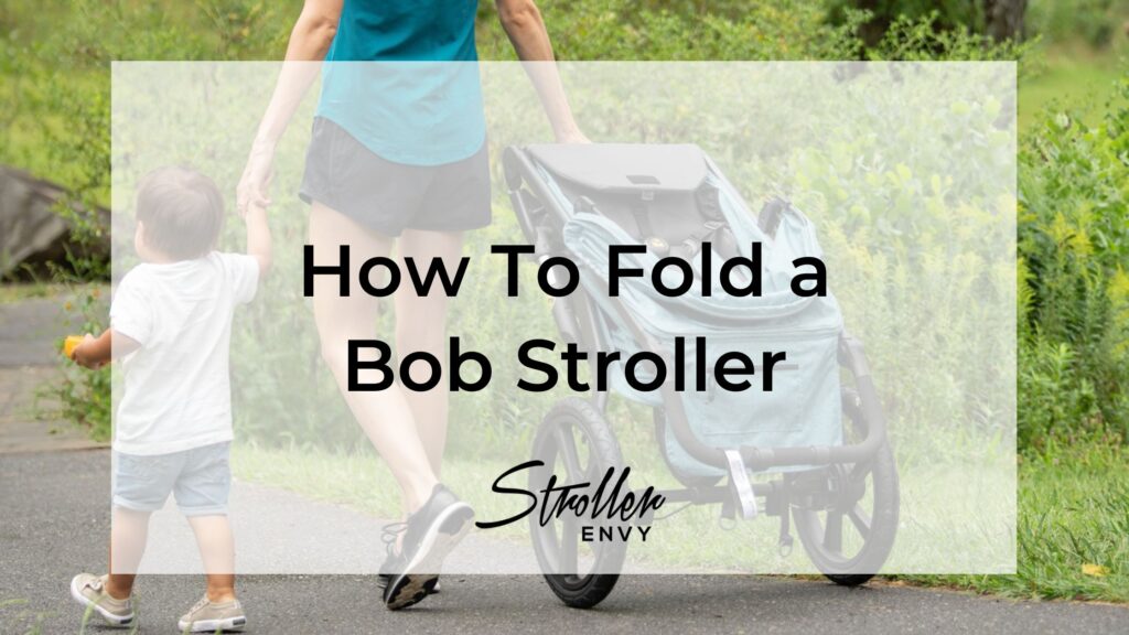 how to fold a double bob stroller