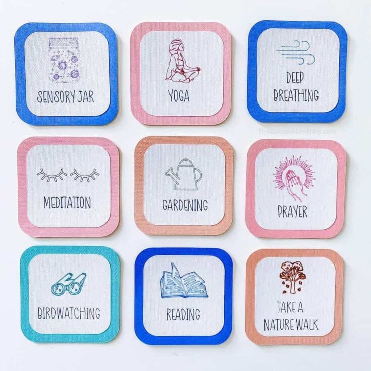 Image for 10 Mindfulness Activities for Kids + Cricut Mindfulness Card template