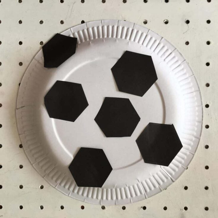paper plate soccer ball