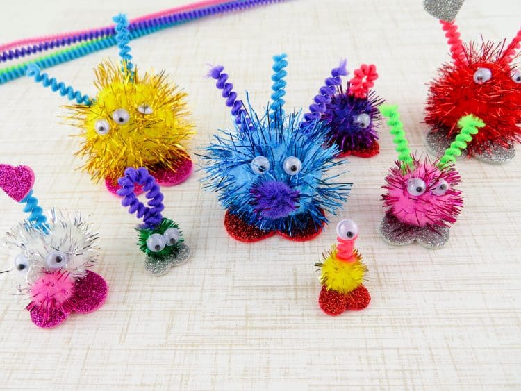 20 Adorable Pom Pom Crafts for Kids that Super Easy and Fun