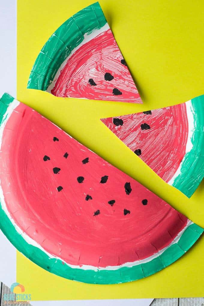 15 Fun Watermelon Crafts for Kids to Break Summer Boredom 10