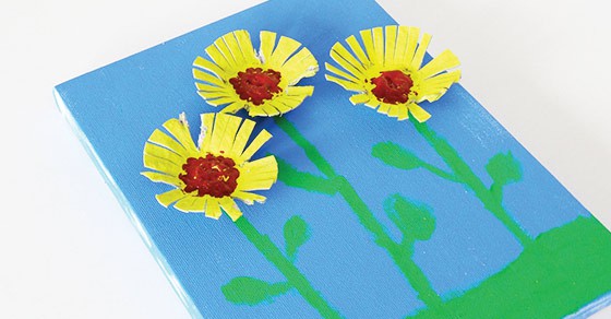 20 Creative Sunflower Crafts for Kids 26