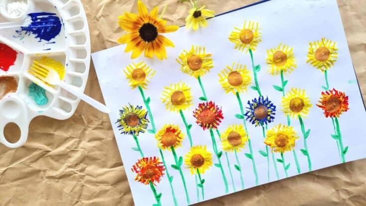 20 Creative Sunflower Crafts for Kids 25