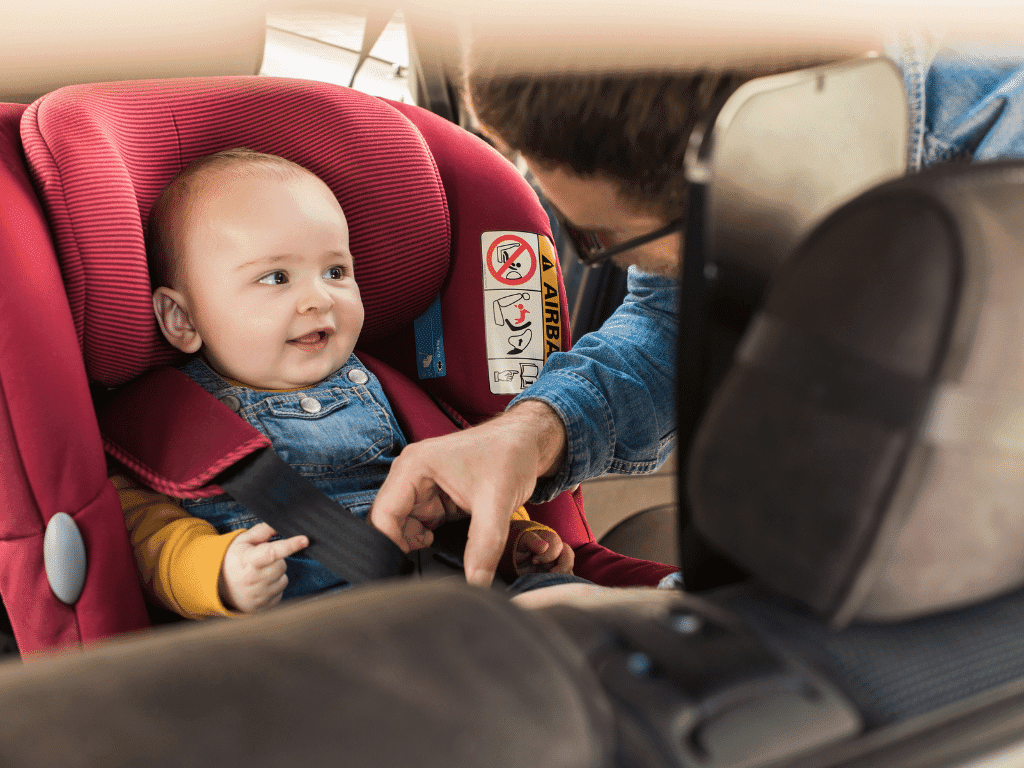 how to loosen baby car seat straps