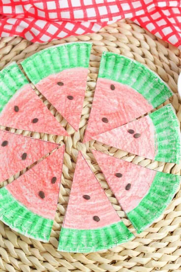 15 Fun Watermelon Crafts for Kids to Break Summer Boredom 14