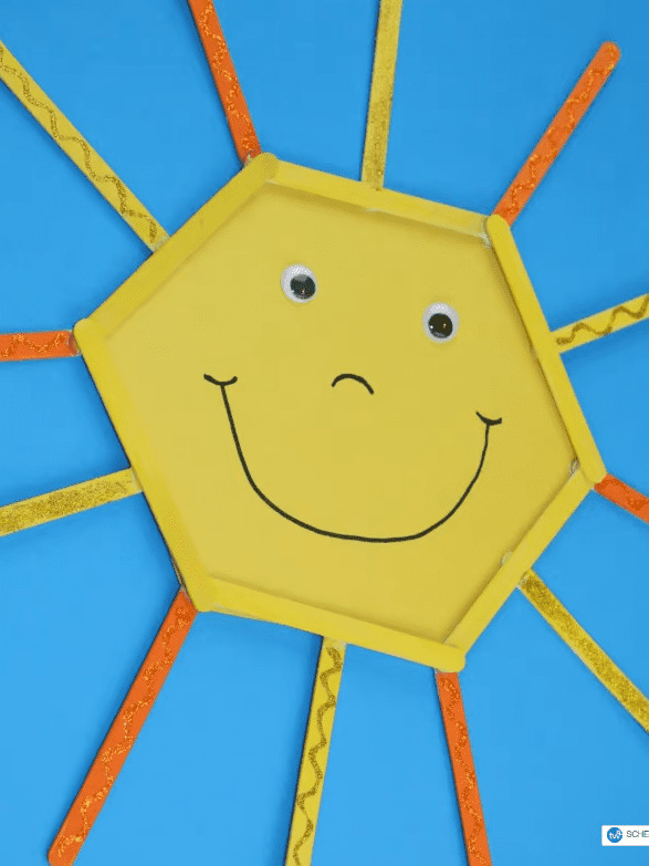 Image for Popsicle Stick Smiley Sun Craft for Kids - Crafts 4 Toddlers