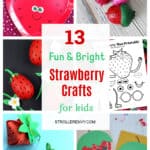13 Fun & Bright Strawberry Crafts for Kids