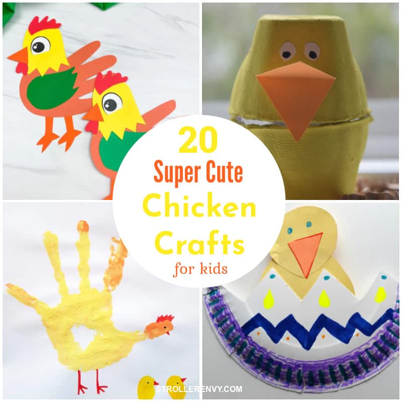 20 Super Cute Chicken Crafts for Kids That They'll Love