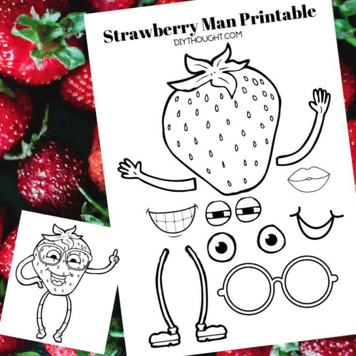 Image for Free Strawberry Man Printable