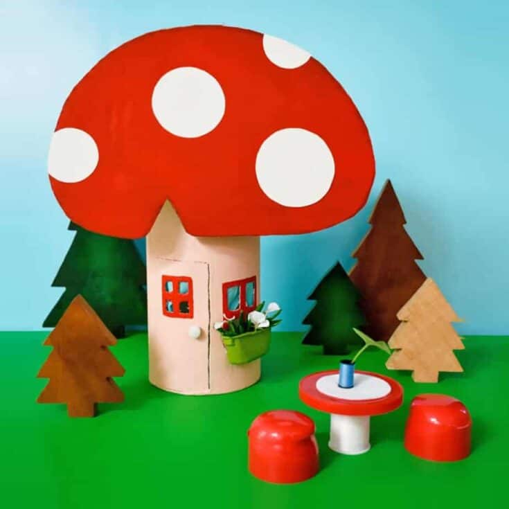 Image for Cardboard Toadstool DIY Gnome Home