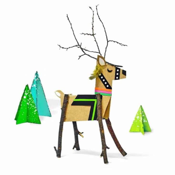 Image for 3D Cardboard Reindeer