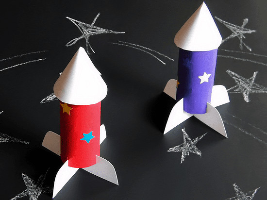 Image for Cardboard Roll Rocket Ships