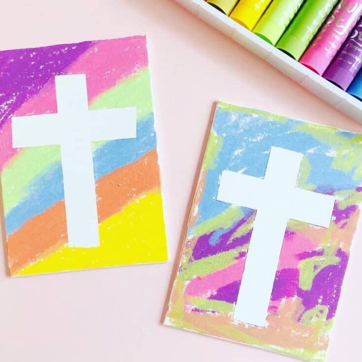 Image for Tape Resist Easter Cross Craft