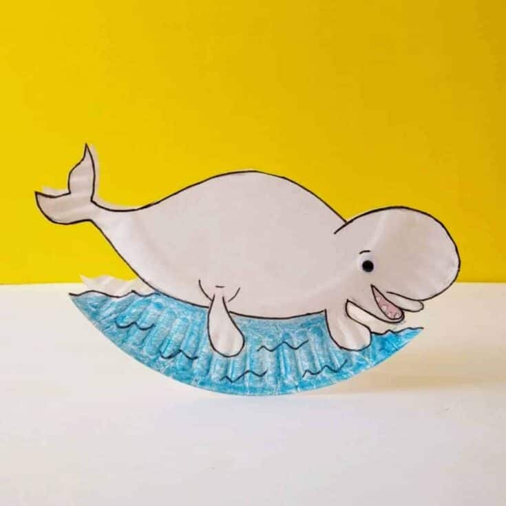 Image for Rocking Beluga Whale Paper Plate Craft