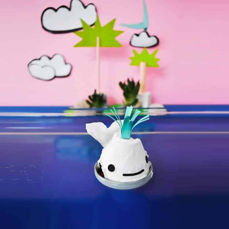 Image for Make the cutest egg carton whale (that floats!)