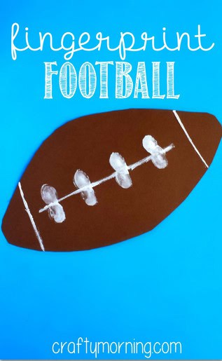 Image for Easy Fingerprint Football Craft for Kids
