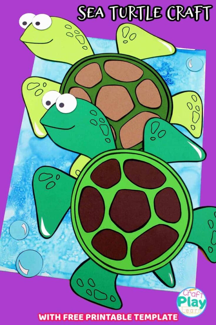 15 Super Cute Sea Turtle Crafts for Kids They Will Love 1