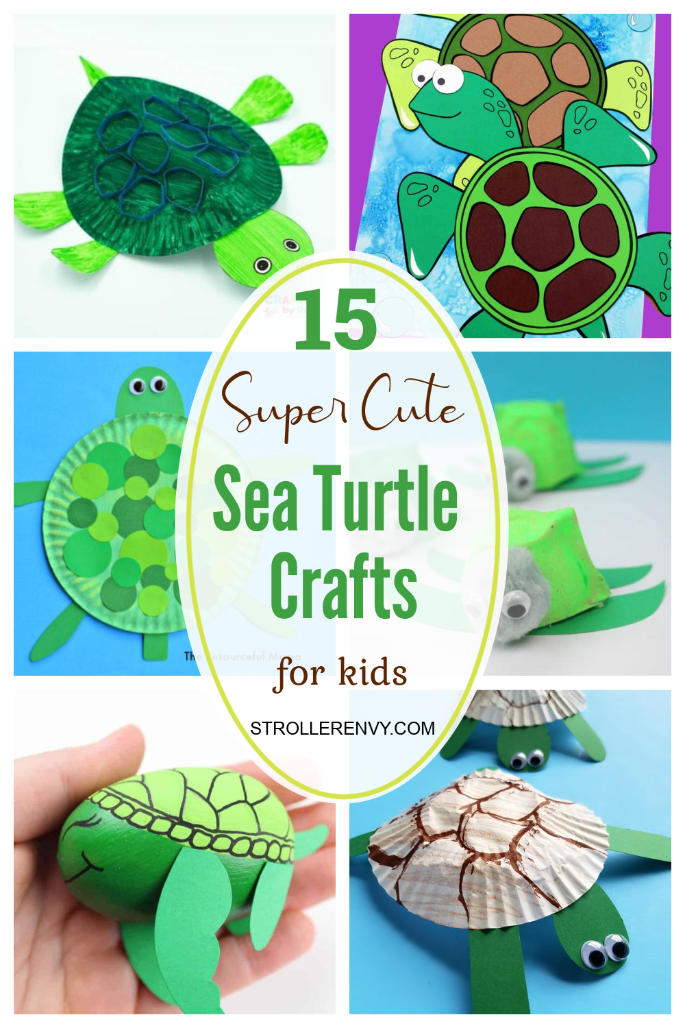 15 Super Cute Sea Turtle Crafts for Kids 