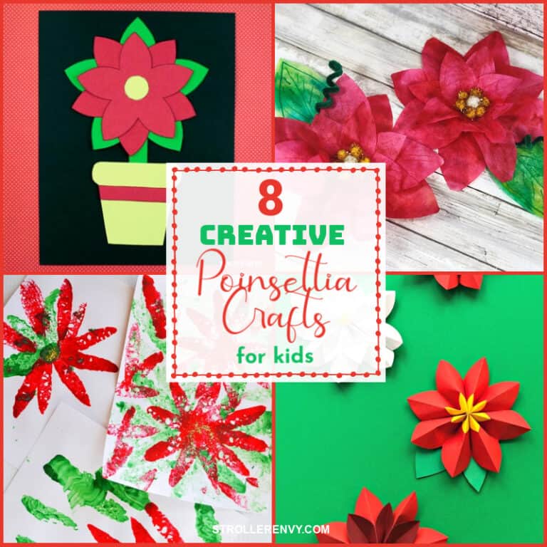 Easy Poinsettia Crafts for Kids