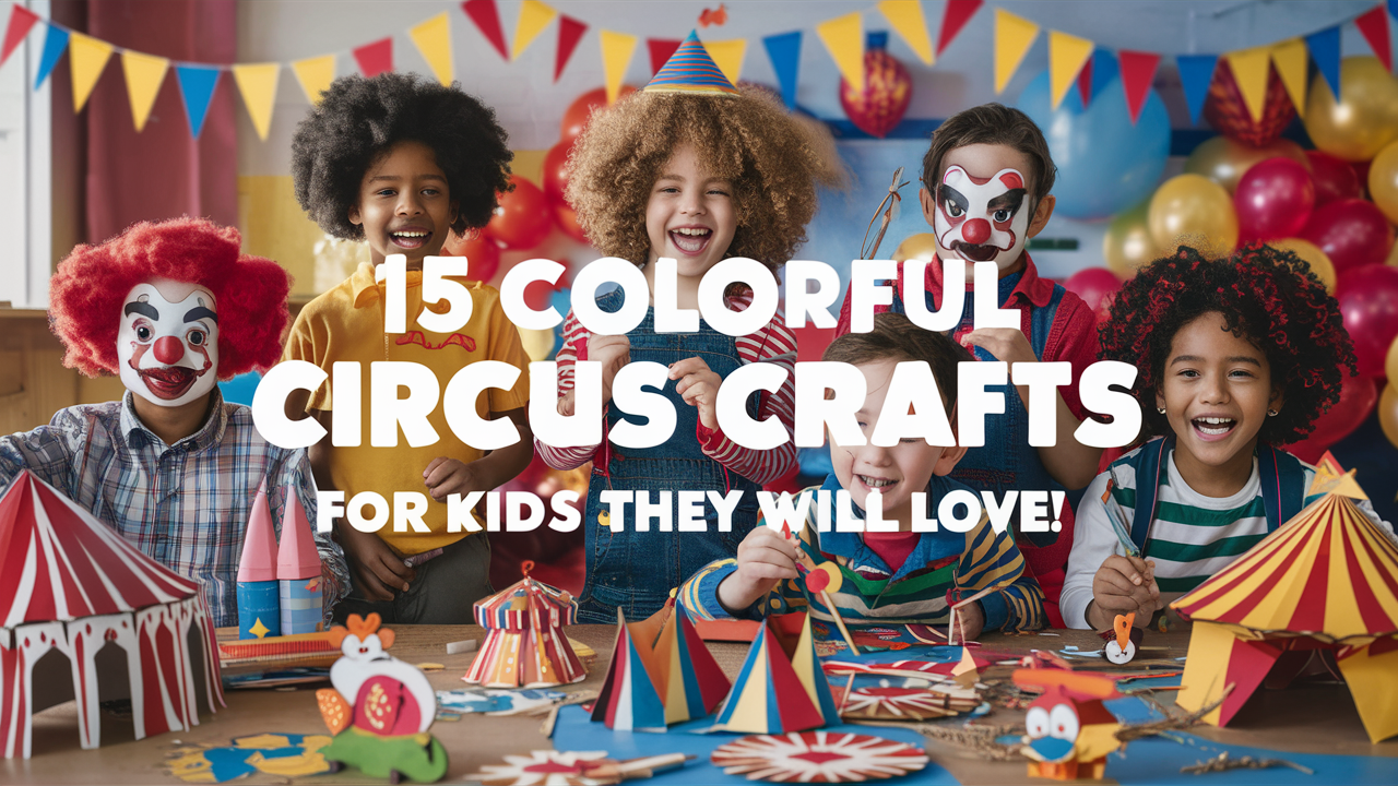 15 Colorful Circus Crafts for Kids They Will Love! 6