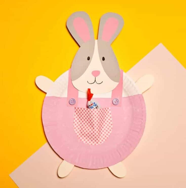 Image for Paper Plate Bunny Easter Craft