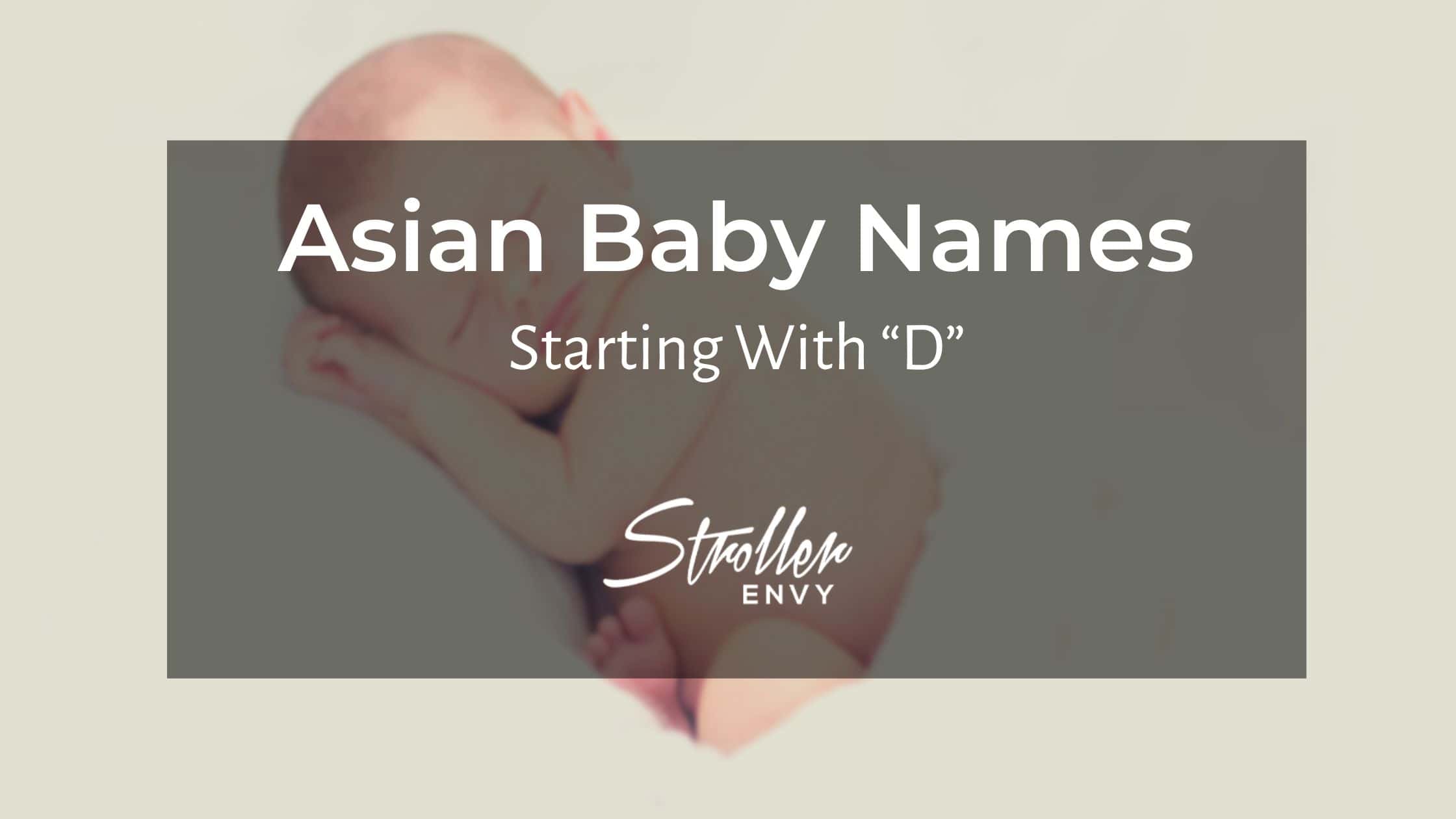 Asian Baby Boy Names Starting with D