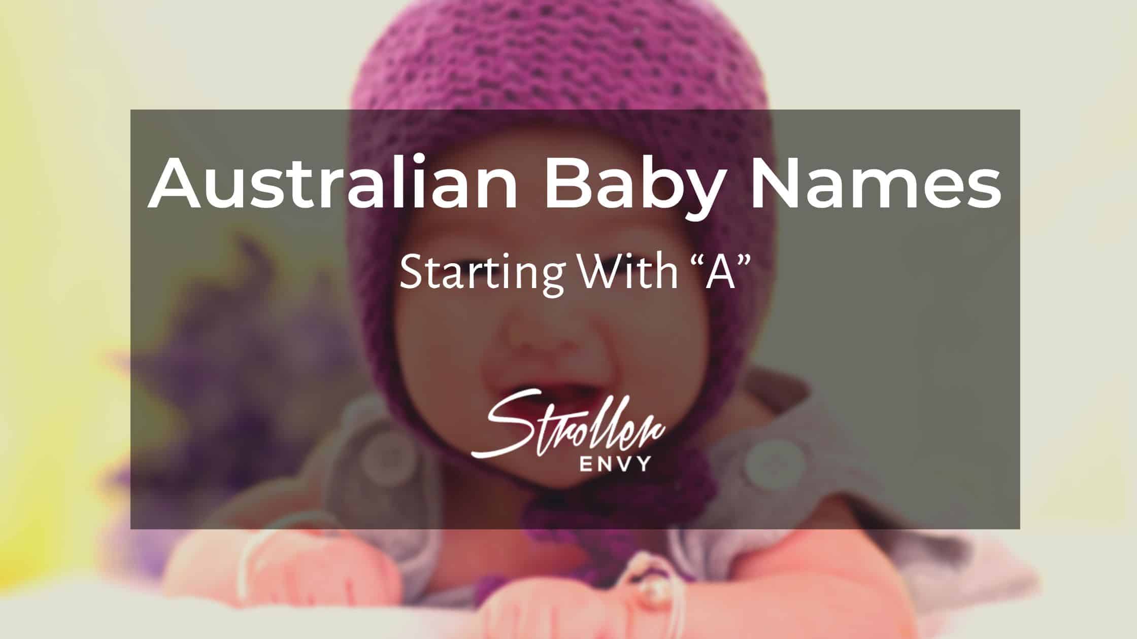 Australian Baby Boy Names Starting with A
