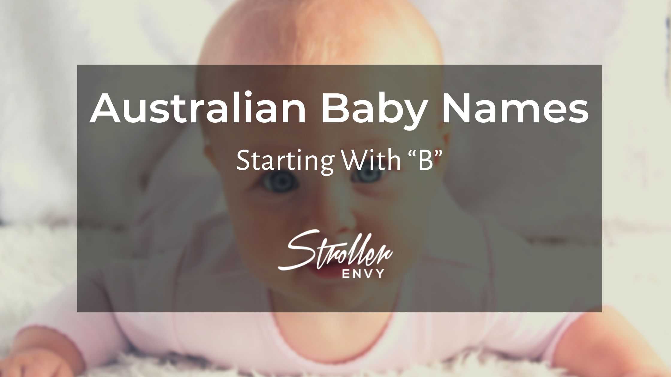 Australian Baby Boy Names Starting with B