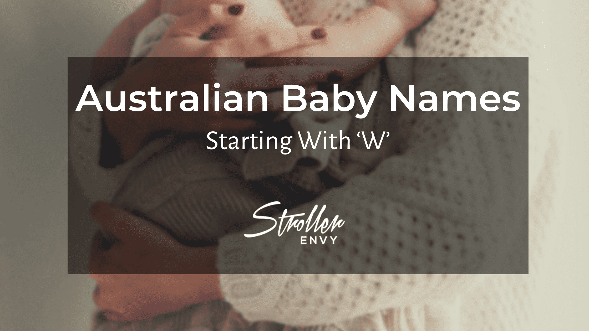 Australian baby boy names starting with W