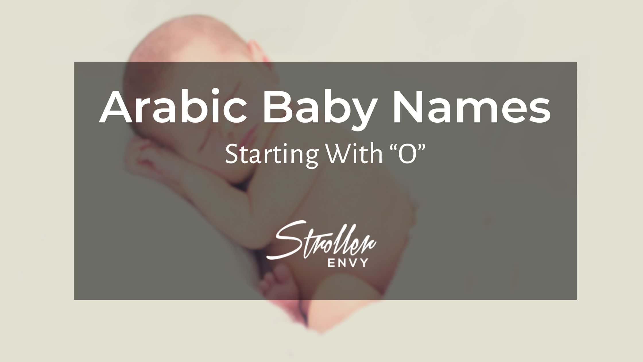 arabic baby girl names starting with O